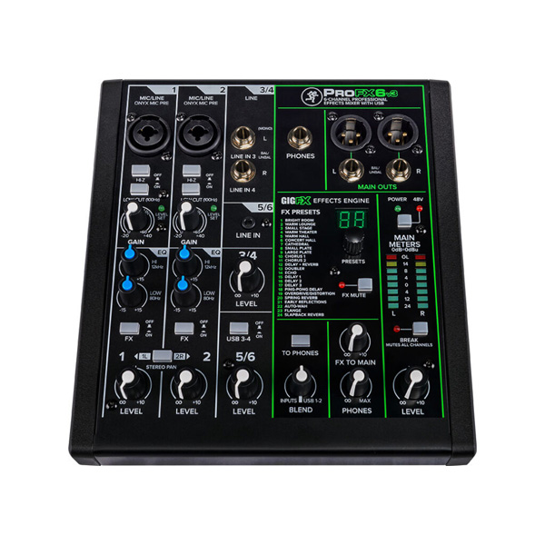 Professional Effects Mixer MACKIE PROFX6V3