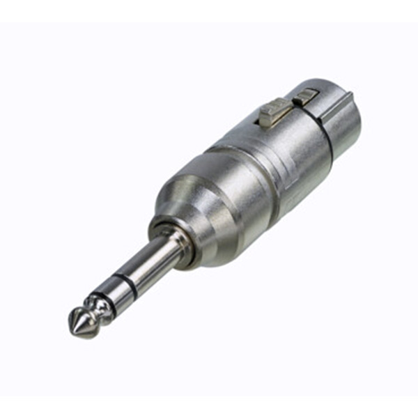 3 Pole XLR Female - Stereo 1/4" plug -NEUTRIK-NA3FP