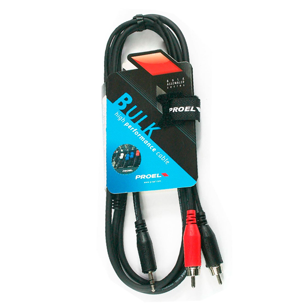 RCA x 2 to 3.5 mm x 1 Cable PROEL – BULK540LU3/18