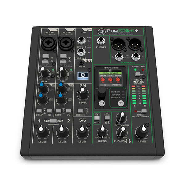 Professional Effects Mixer MACKIE ProFX6v3+