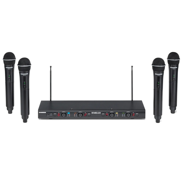 Quad-Channel Handheld VHF Wireless System SAMSON STAGE 412